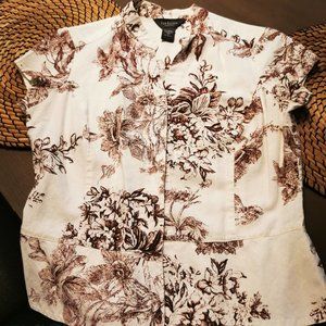 Van Heusen linen-blend blouse